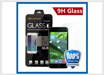 Iphone 6 Real Glass Cell Phone Screen Protector Self Adhesive Film 0.33mm 9H