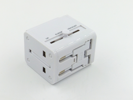 Multipurpose Dual USB Charging Socket , Universal Travel Plug Adaptor