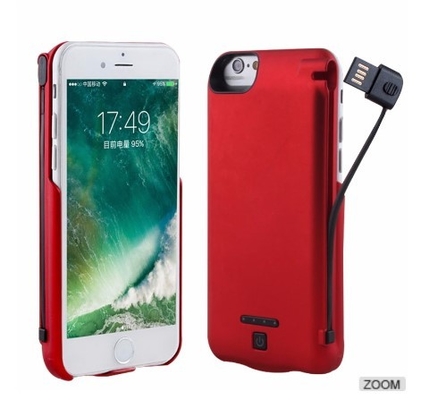 Caixa de bateria Iphone7 de carregamento sem fio alternativa, caixa carregável portátil Handheld do telefone