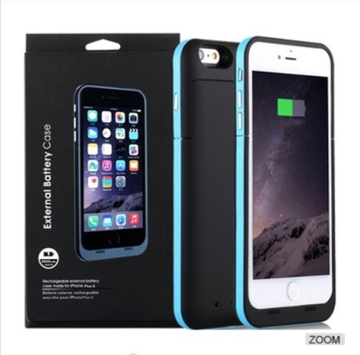 Carregador de pouco peso da caixa de bateria de Iphone 6800 MAh com a bateria do telefone celular do polímero de Li