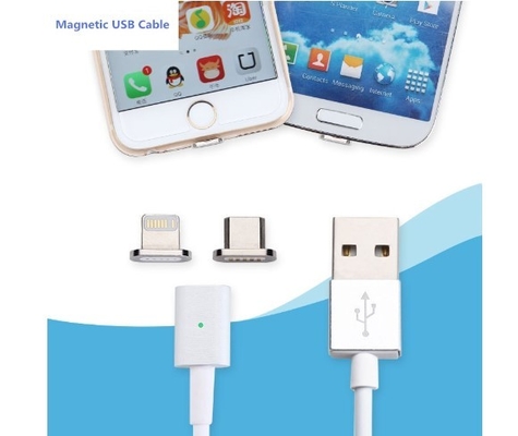 Prova da poeira do cabo de dados de IPhone micro USB, 2,4 um cabo de carregamento rápido para Android