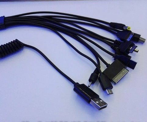 Portable 10 de 20 Cm em 1 cabo do carregador do telefone do Usb para o dispositivo posto de Smart
