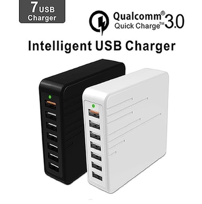 Tomada de carregamento do multi telefone inteligente rápido com dispositivo de sete porta usb