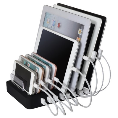 Multi doca da estação de carregamento do dispositivo, função da estação de ancoragem de USB Iphone de 8 portos multi